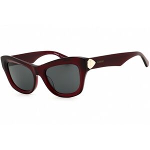 NWT Burberry BE4442U Transparent Bordeaux Cat Eye 51mm Sunglasses